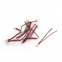 10Pcs 2" Single Ends 2 Pin Male JST-XH Balance Plug Trumpet Connector Cable