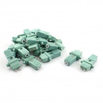 AC 250V 10A Waterproof 2-Pin Male Female Power Socket Connector 20Pcs