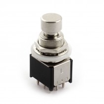 12mm 9Pin Through Hole 3PDT Locking Metal Foot Switch for Electric Guitar