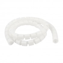 Flexible Spiral Tube Cable Wire Wrap Organizer Cord Management 1M 3Ft White