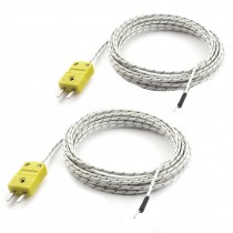 4m 13ft -50C to +200C K-Type Temperature Control Thermocouple Sensor Wire 2 Pcs