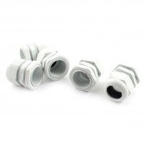 Nylon Waterproof Cord Grip 16-21mm Dia Cable Glands Connector PG25 5Pcs