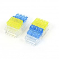 2pcs 3pin Insulated I Clamp Quick Wiring Connector Splice 1 5 2 5MM2 0 5 0 75MM2