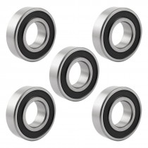 6204RS 46mm x 21mm x 13mm Single Row Deep Groove Ball Bearing 5 Pcs