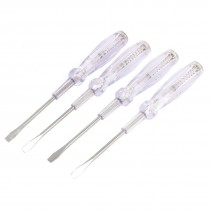 5mm Slotted Head Screwdriver Nonslip Grip Electroprobe AC 100 1000VAC 4pcs