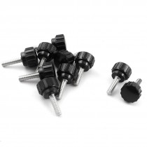 10 Pcs M4X15MM Thread Black Round Head Clamping Knobs 25mm for Lathe