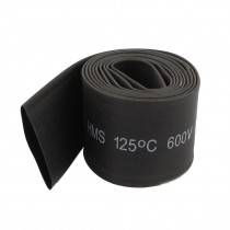 1M 3ft 20mm Dia Ratio 2 1 Polyolefin Heat Shrinking Shrinkable Tubing Black