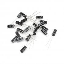 20 Pcs 10V 100uF Radial Leads Polarised Aluminium Electrolytic Capacitor