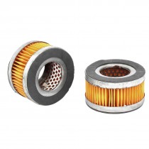 Car Compressor 41mm Inner Dia Ruffly Air Muffler Filter 80mm x 45mm 2 Pcs