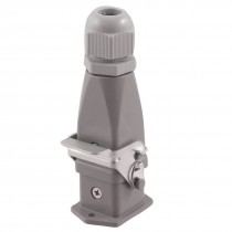 PG11 Cable Glands Gray Metal Housing 8 Plug Pin Type Aviation Connector