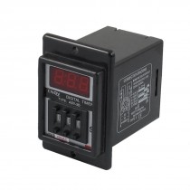AC 48V 0 01 9 99 Second Digital Timer Time Delay Relay Black 8 Pin ASY 3D