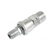 Pneumatic 12 5mm to 21mm Silver Tone Male Screw Joint
