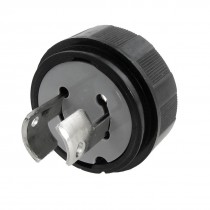 Black Shell LK6220 20A AC 250V 2 Wire Locking Plug
