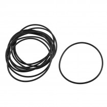 10 Pcs 51.5mm x 1.8mm Rubber O Ring Oil Filter Sealing Gasket Black