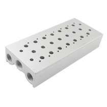 Pneumatic Control 7 Rows Manifold Solenoid Valve Base