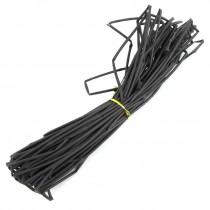Dia Ratio 2 1 2mm Black Heat Shrink Tube Shrinkable Tubing 65 6ft