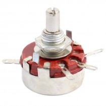 WTH118 2 2K Ohm 2W Watt 6mm Round Shaft 4 Pins Carbon Rotary Potentiometer