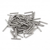 100 Pcs Stainless Steel 2 05mm x 18mm Dowel Pins Fasten Elements Silver Tone