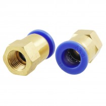 2 Pcs Female Threaded 11 6mm to 12mm Pneumatic Fitting Connectors