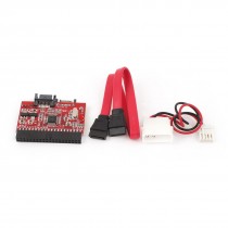 IDE to SATA ATA 100/133 Serial HDD CD DVD Converter Adapter + Power & SATA Cable