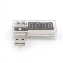 USB Charger Voltage Current Meter Mobile Battery Tester Power Detector Clear