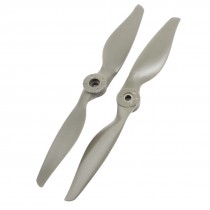 RC Airplane Aircraft Part Gray Plastic 2 Blades Prop Propeller 8040 2 Pcs