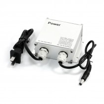 US Plug AC100 240V to DC 12V 3A Metallic Rectangle Case Power Switching Adapter