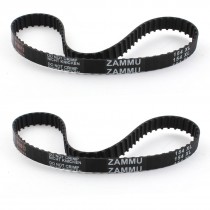 2Pcs Dishwasher Speed Control Drive Rubber Timing Belt 77 Teeth 10mm Wide