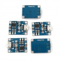 5PCS 5V Micro USB 1A 18650 Lithium Battery Charging Board Charger Module TP4056