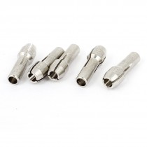 1/8" Diameter Dremel Rotary Tool Chuck Collet Silver Tone 5 Pcs
