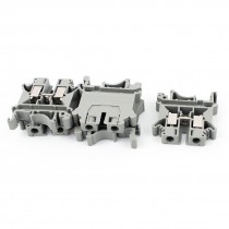 IEC947 7 1 6 10MM2 Wire Plastic DIN Rail Mount Clamp Terminal Block 5pcs