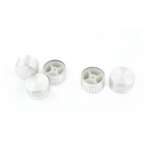 5pcs Adjustable Turn 6mm Shaft Insert 30mm Dia Potentiometer Rotary Control Knob