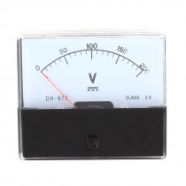 DH670 Analog Panel Volt Voltage Meter Voltmeter Gauge DC 0 200V