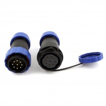Pair Waterproof Aviation Cable Connector Plug Socket SD28 9 9 Pin IP68