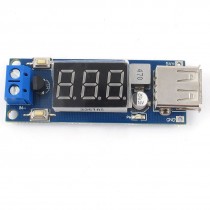 2 x DC DC Step Down Buck Power Module LED Voltmeter 12V to 5V USB Charging