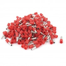 200pcs E4009 12AWG Insulated Ferrule Wire Cord End Terminal Crimp Connector Red