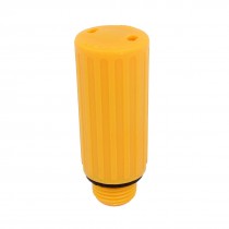 Air Compressor 0.6" 15mm Diameter Male Thread Nonslip Handle Oil Plugs Orange