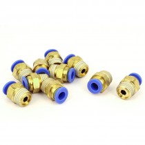 6mm Tube 1/4"BSP Male Thread Quick Connector Pneumatic Air Fittings 10 Pcs