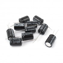 10 Pcs 400V 22uF 105C Radial Lead Electrolytic Capacitor 13mm x 18mm