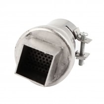 Silver Tone Metal 32mm Adapter BGA Nozzle 18x18mm Mesh for Handheld Heat Gun