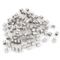 50pcs 250V 5A Low Breaking Capacity Glass Tube Fuses 5 x 20mm