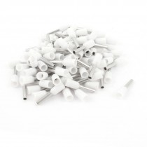 100pcs Wire Crimp Connector Insulated Ferrule Pin Cord End Terminal AWG18 White