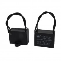 2pcs AC 400V 4uF 5 Wired Polypropylene Film Motor Running Capacitor CBB61