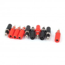 10pcs Black Red Audio Speaker Amplifier 3mm Thread Banana Jack Binding Post