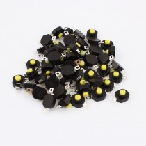 50 Pcs 2 Pin Self Locking Push Button Tactile Tact Switches 14x12x9mm