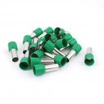 20 Pcs Wire Copper Crimp Connector Pre Insulated Ferrule Green E25 16 4AWG 25MM2