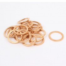 20mm x 26mm x 2mm Metric Ring Shape Copper Flat Washer 20 Pcs