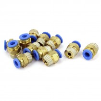 6mm Tube 1 4"BSP Male Thread Quick Connector Pneumatic Air Fittings 12 Pcs