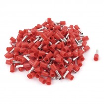 200pcs AWG14 Wire Copper Crimp Connector Insulated Ferrule Cord Terminal Red
