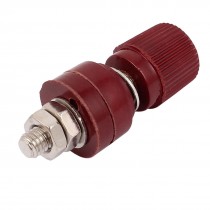 Red Plastic Shell Amplifier Terminal 6mm Male Thread Diameter Binding Post